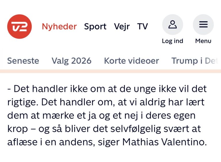 Vi har givet de unge en samtykkelov – men ikke et sprog